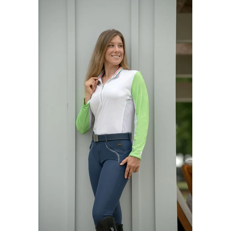 FITS Women's Cool Breeze Long Sleeve Sun Shirt - Honeydew 3 FITS Women's Cool Breeze Long Sleeve Sun Shirt - Honeydew - Image 3