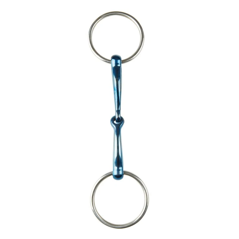 JP Korsteel Blue Steel Jointed Loose Ring Snaffle Bit 1 JP Korsteel Blue Steel Jointed Loose Ring Snaffle Bit