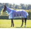 Shires Highlander Fine Mesh Detachable Neck Fly Sheet - White