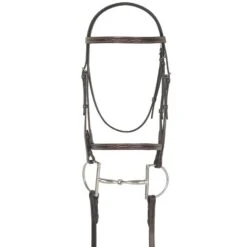 Camelot Gold Fancy Raised Bridle - Australian Nut
