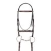 Camelot Gold Fancy Raised Padded Bridle - Australian Nut