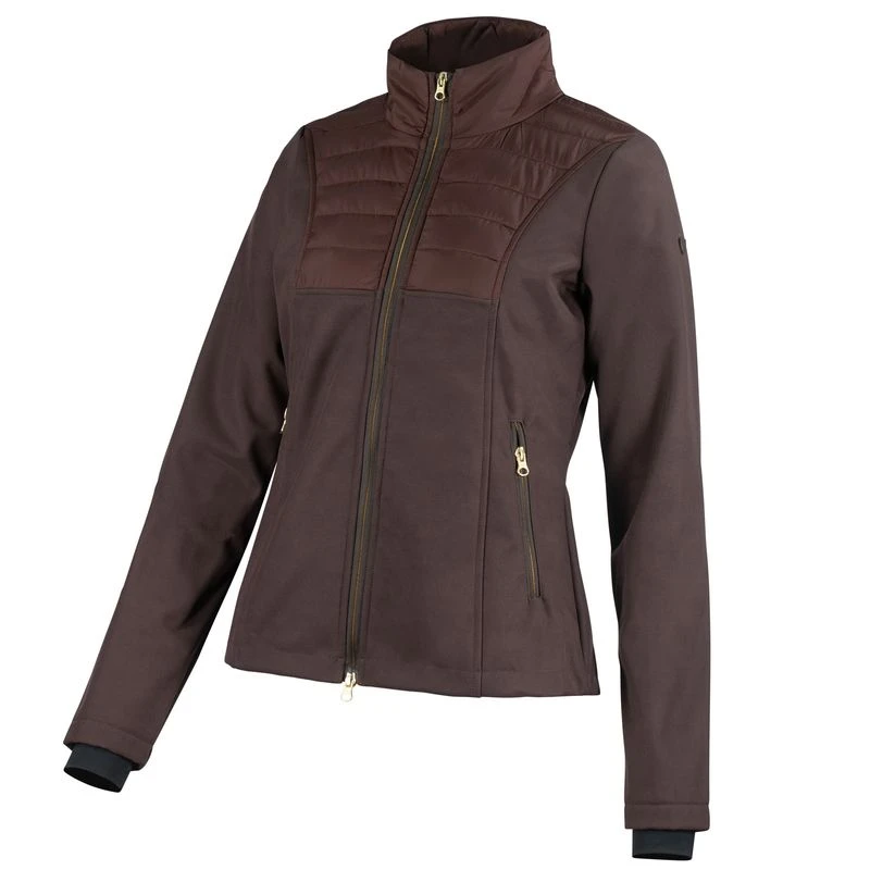 Horze Women's Maeve Softshell Hybrid Jacket - Bracken 1 Horze Women's Maeve Softshell Hybrid Jacket - Bracken