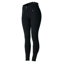 Horze Women's Melody High Waist Micro Silicone Full Seat Breeches - Black -Equestrian Supplies Shop 349822 800 800