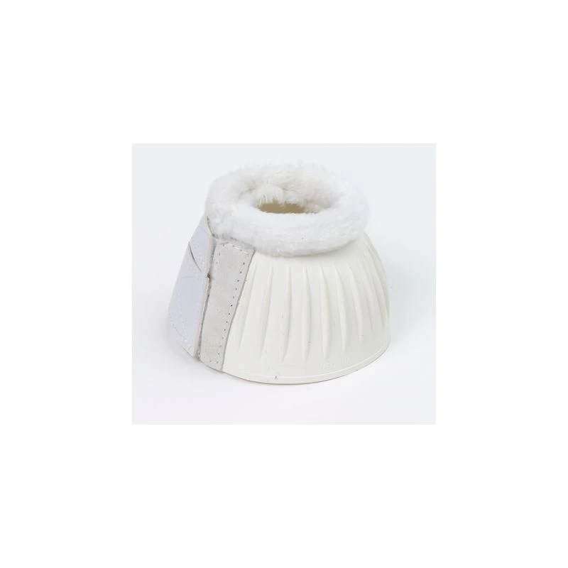 Equi-Essentials Heavy Duty Fleece Bell Boots - White 1 Equi-Essentials Heavy Duty Fleece Bell Boots - White