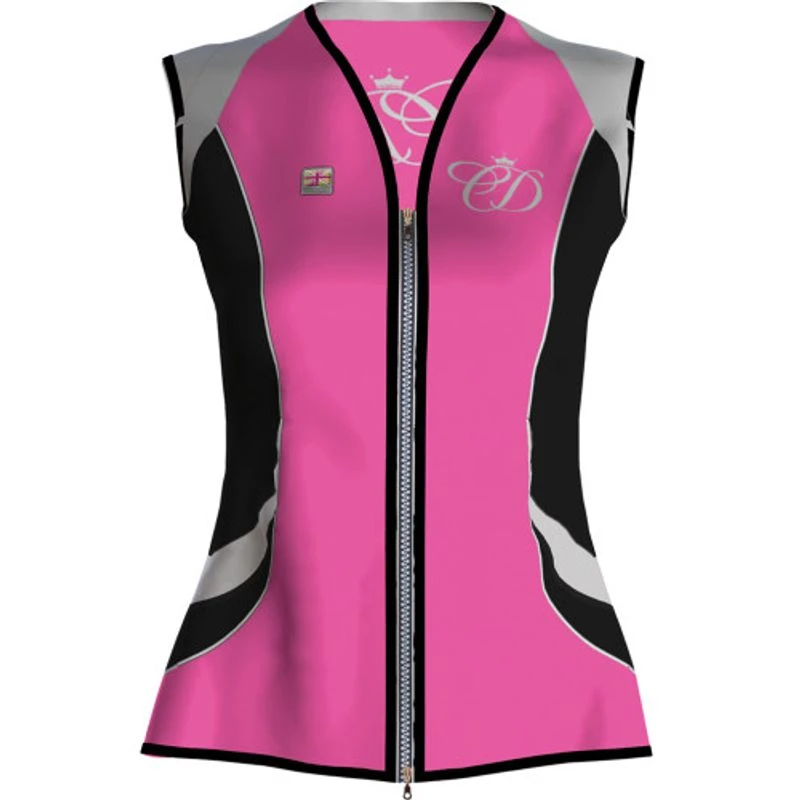 Equisafety Women's Charlotte Dujardin Arret Vest - Pink 1 Equisafety Women's Charlotte Dujardin Arret Vest - Pink