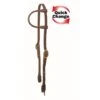 Western Rawhide Quick Change One Ear Headstall - Oiled Harness Leather