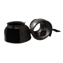 Horze Anti Twist Lock-On Bell Boots - Black