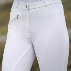 Horze Women's Active Full Seat Breeches - White -Equestrian Supplies Shop 377915 800 800