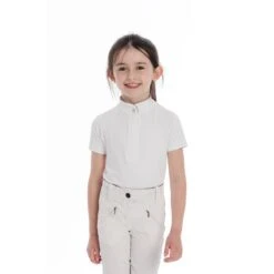 Horseware Kids' Sara Short Sleeve Competition Shirt - White