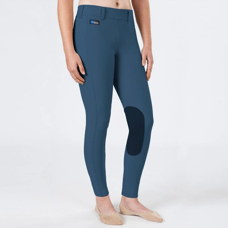 Irideon Women's Cadence Elite Knee Patch Breeches - Chambray 1 Irideon Women's Cadence Elite Knee Patch Breeches - Chambray