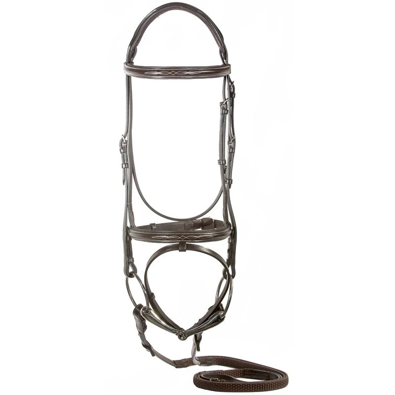 Nunn Finer Gianna Flash Bridle - Havana 1 Nunn Finer Gianna Flash Bridle - Havana