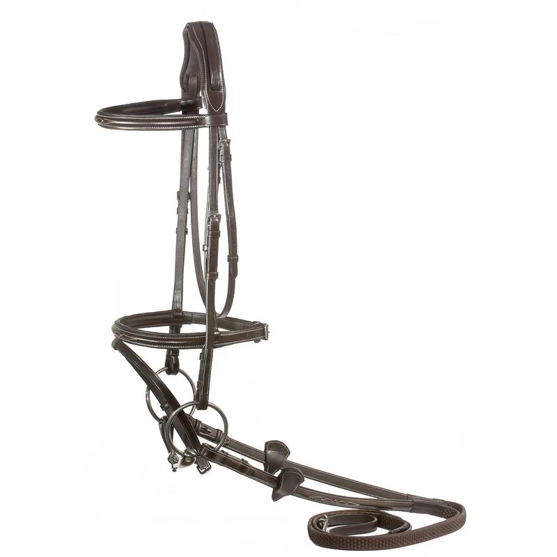 Nunn Finer Gianna Flash Bridle - Havana 2 Nunn Finer Gianna Flash Bridle - Havana - Image 2