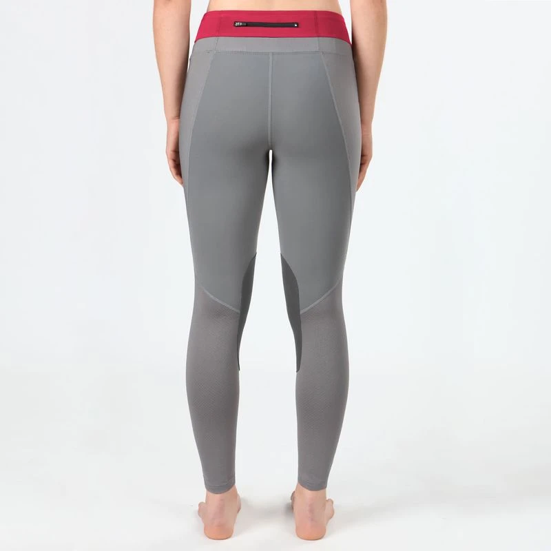 Irideon Women's Synergy Knee Patch Tights - Dove Grey/Azalea 3 Irideon Women's Synergy Knee Patch Tights - Dove Grey/Azalea - Image 3
