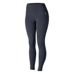 Horze Women's Gillian Silicone Full Seat Tights - Dark Navy -Equestrian Supplies Shop 416282 800 800