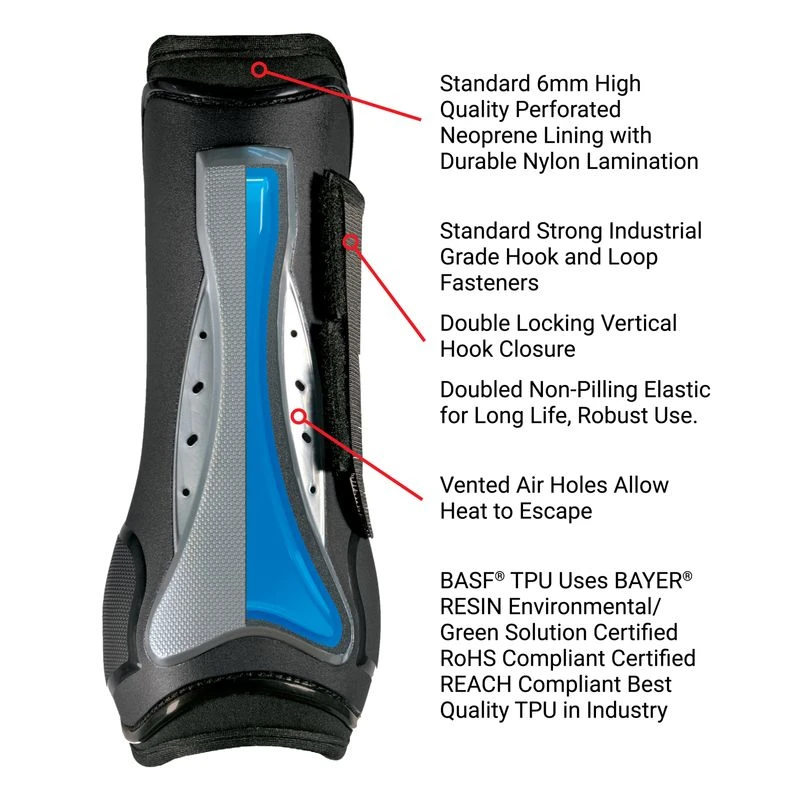 Equine Innovations Air Shock Jumping Boots - White/Pearl 4 Equine Innovations Air Shock Jumping Boots - White/Pearl - Image 4