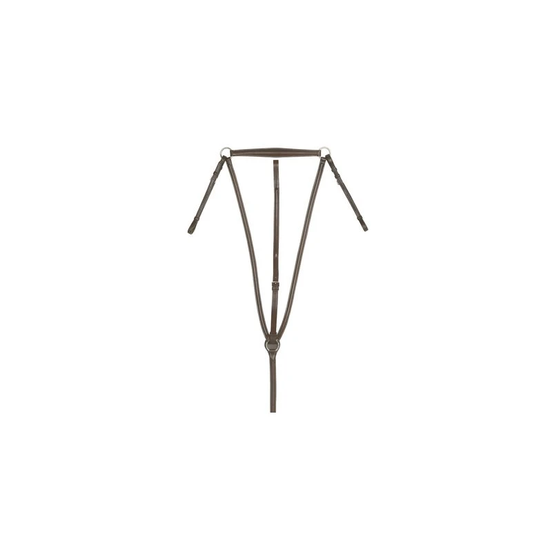 Ovation Elite Raised Breastplate W/Standing Martingale - Dark Brown 1 Ovation Elite Raised Breastplate W/Standing Martingale - Dark Brown