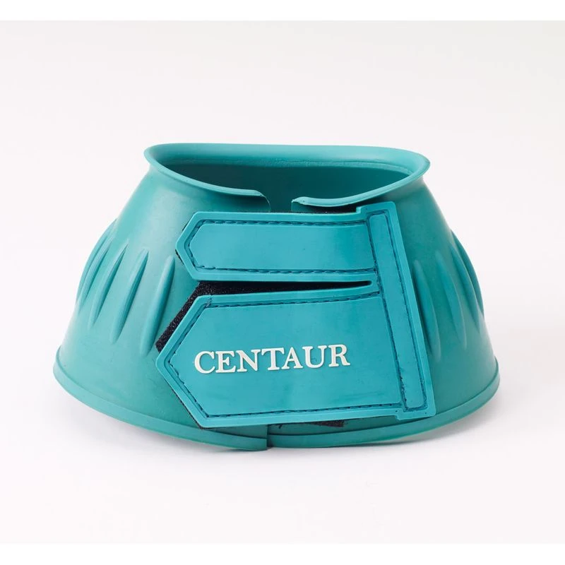 Centaur EcoPure Thick Rib Hook And Loop Bell Boots - Turquoise 2 Centaur EcoPure Thick Rib Hook And Loop Bell Boots - Turquoise - Image 2