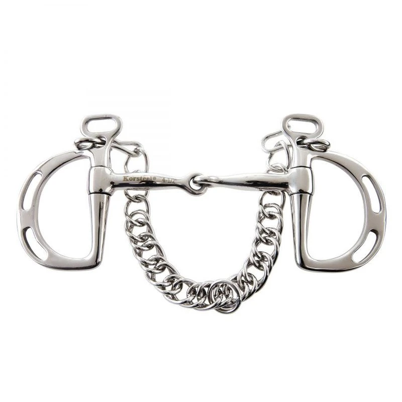 Korsteel Stainless Steel Jointed Slotted Kimberwick Bit 1 Korsteel Stainless Steel Jointed Slotted Kimberwick Bit