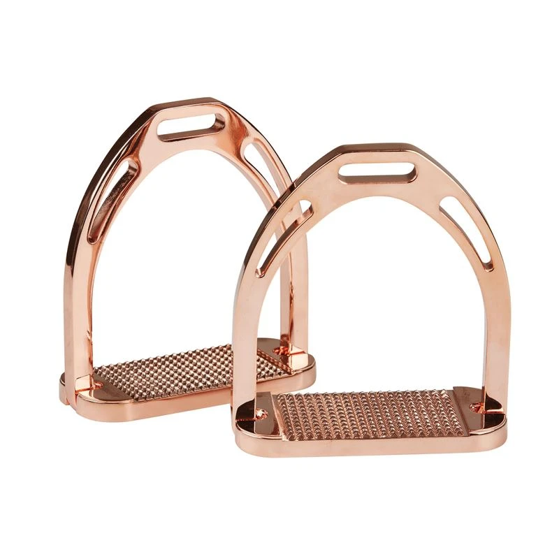 Korsteel Aluminum Stirrups - Rose Gold 1 Korsteel Aluminum Stirrups - Rose Gold