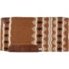 Western Rawhide New Zealand Wool Western Saddle Pad - Brown/Sand/Black/White