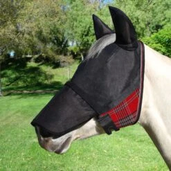 Kensington UViator CatchMask W/Ears, Removable Nose, Forelock Opening - Deluxe Red