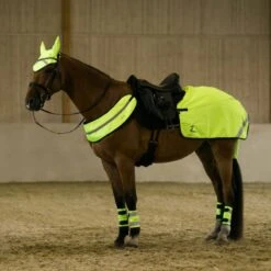 Horze Reflective Riding Blanket - Yellow -Equestrian Supplies Shop 453772 800 800