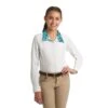 Romfh Kids' Sarah Long Sleeve Shirt Snap - White/Pony Blankets