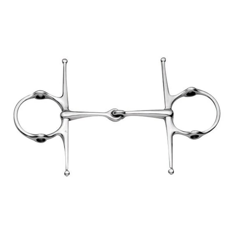 Korsteel Stainless Steel Jointed Full Cheek Gag Bit 1 Korsteel Stainless Steel Jointed Full Cheek Gag Bit