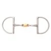 JP Korsteel Stainless Steel Copper Link Hunter Dee Ring Snaffle Bit