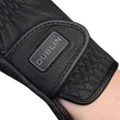 Dublin Breathable Mesh Riding Gloves - Black -Equestrian Supplies Shop 482770 800 800