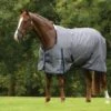 Saxon 600D With Gusset Standard Neck Medium II Turnout - Grey/Navy Check