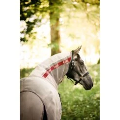 Rambo Protector W/Disc Front - Oatmeal/Cherry/Peach/Blue -Equestrian Supplies Shop 488392 800 800