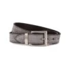 Perri's 2-in-1 Leather Suede Reversible Belt - Havana/Gray