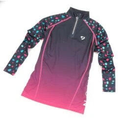 Shires Aubrion Kids' Hyde Park Cross Country Shirt - Pink Spot