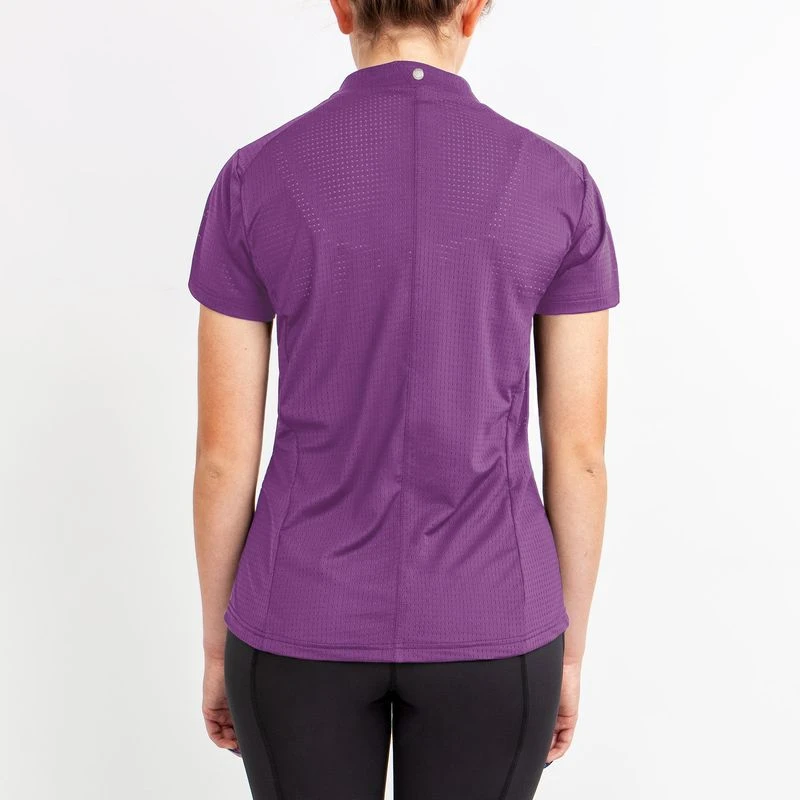 Irideon Women's Luna Icemesh Tee - Purple Hibiscus 2 Irideon Women's Luna Icemesh Tee - Purple Hibiscus - Image 2