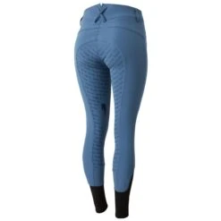 Horze Women's Melody High Waist Micro Silicone Full Seat Breeches - Blue