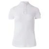 Horze Women's Sianna Short Sleeved Show Shirt W/ Lace Shoulders - White