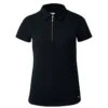 Horze Women's Lia Organic Cotton Polo - Black