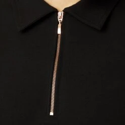 Horze Women's Lia Organic Cotton Polo - Black -Equestrian Supplies Shop 531653 800 800