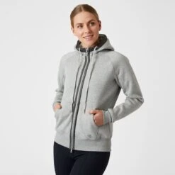 B Vertigo Women's Gianna Full Zip Hoodie - Ash Gray -Equestrian Supplies Shop 531681 800 800