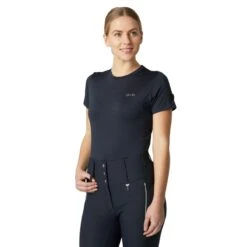 Horze Women's Tabitha Summer Tee Shirt - Dark Navy -Equestrian Supplies Shop 531884 800 800