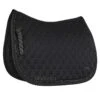 Horze Noir Dressage Saddle Pad W/Pearls - Black