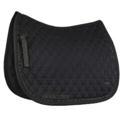 Horze Noir Dressage Saddle Pad W/Pearls - Black