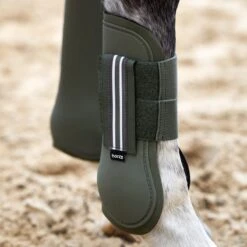 Horze Adepto Tendon Boots - Beetle Khaki Green 9 Horze Adepto Tendon Boots - Beetle Khaki Green -Equestrian Supplies Shop 532861 800 800