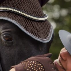 Horze Adepto Ear Net - Dark Brown -Equestrian Supplies Shop 532952 800 800