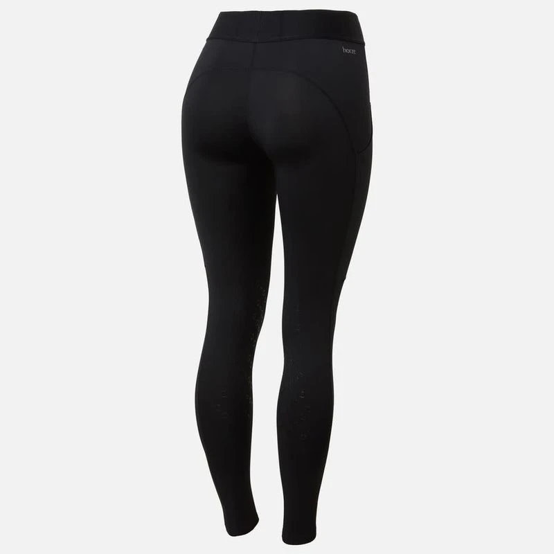 Horze Women's Nadia 4-Pocket Knee Patch Tights - Black 2 Horze Women's Nadia 4-Pocket Knee Patch Tights - Black - Image 2