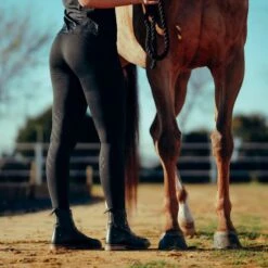 Horze Women's Nadia 4-Pocket Knee Patch Tights - Black 9 Horze Women's Nadia 4-Pocket Knee Patch Tights - Black -Equestrian Supplies Shop 541356 800 800