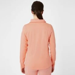 Horze Women's Lou Technical Ventilated Shirt W/High Neck - Peach Amber Pink -Equestrian Supplies Shop 543138 800 800