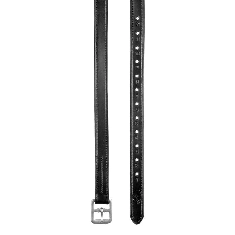 Equinavia Saga Non Stretch Dressage Leathers - Black 3 Equinavia Saga Non Stretch Dressage Leathers - Black - Image 3