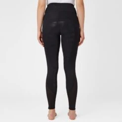 Horze Women's Danica High Waist Tights With Mesh Insert - Black -Equestrian Supplies Shop 548186 800 800